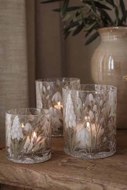 Ljuslykta | Prälisar Crackle glas | Majas Cottage