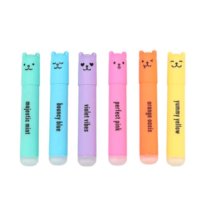 Mini Highlighterpennor | Suddbara | 6-p