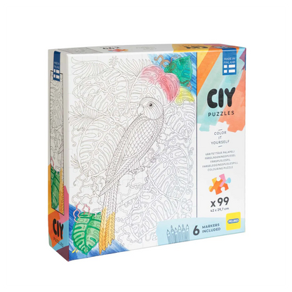 CIY Pussel 99 bitar med filtpennor