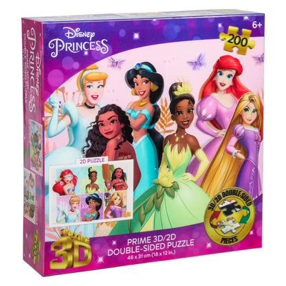 Pussel | Prinsessa | 200 dubbelsidiga bitar