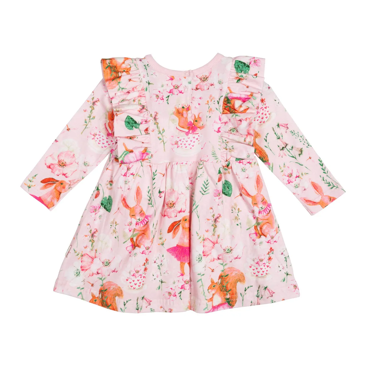 Bodyklänning | Skogsdjur | Rosa