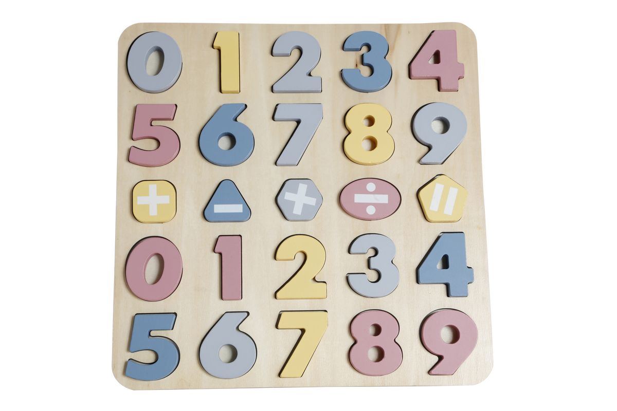 Träpussel | Siffror & Bokstäver