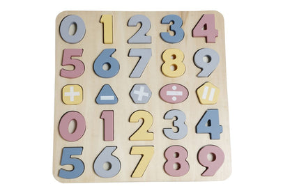 Träpussel | Siffror & Bokstäver