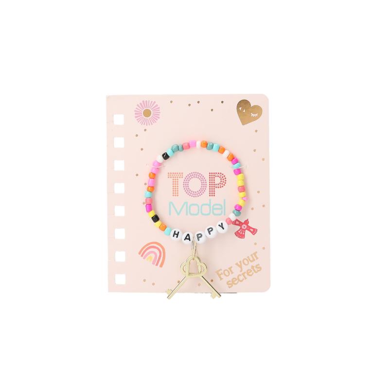 Topmodel | Dagbok m lås o armband