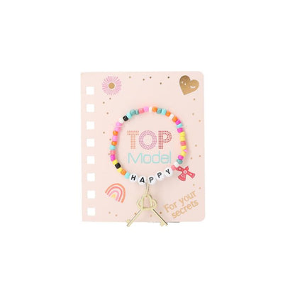 Topmodel | Dagbok m lås o armband