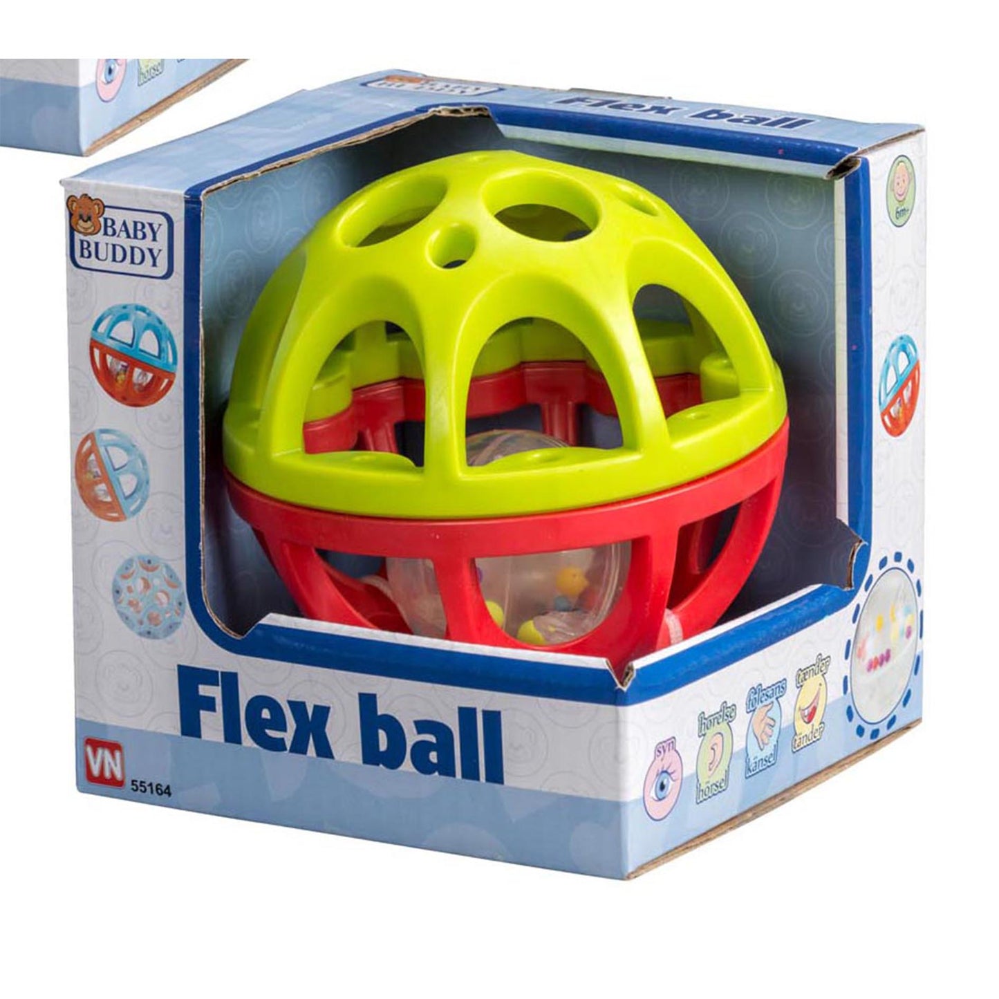 Flexball Baby | Boll i gummi med kula
